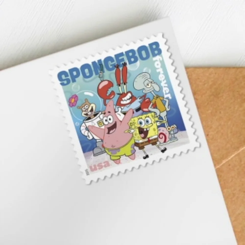 80 SpongeBob SquarePants Forever Postage Stamps USPS‎ Wedding Party Invites